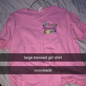 blessed girl shirt